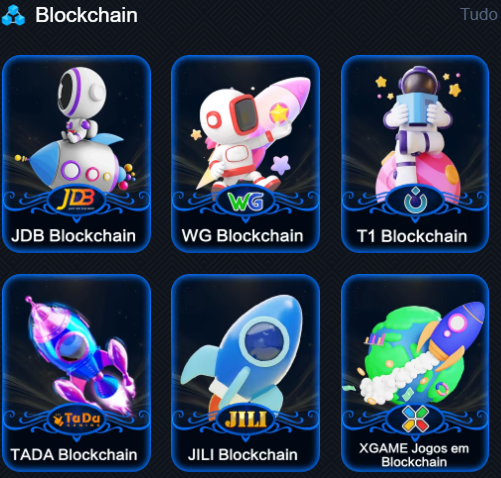 Blockchain da NNBET1 incluindo JDB Blockchain, WG Blockchain, T1 Blockchain, TADA Blockchain, JILI Blockchain e XGame.